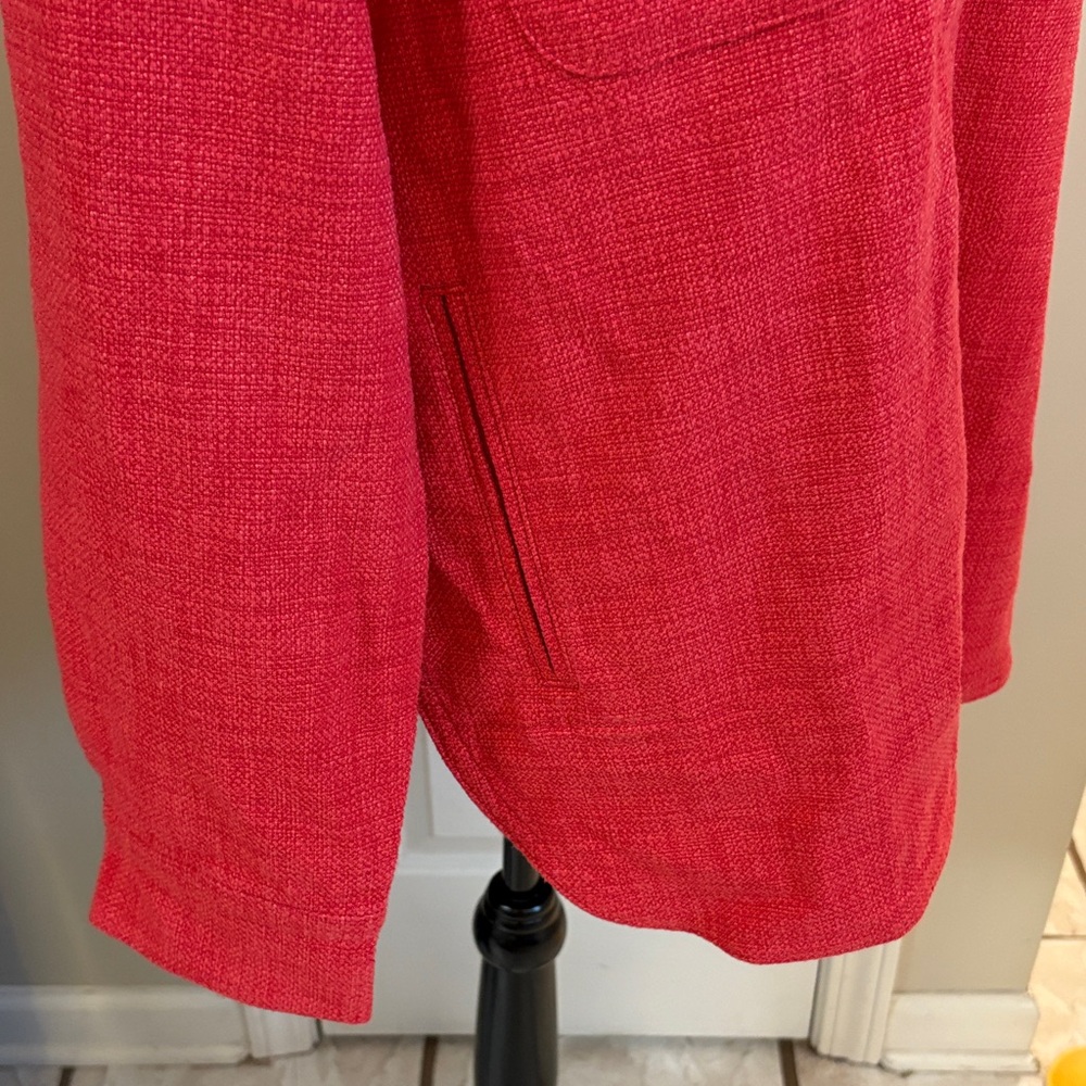 Banana Republic Poppy Seed Red Utility Jacket - Picture 4 of 11